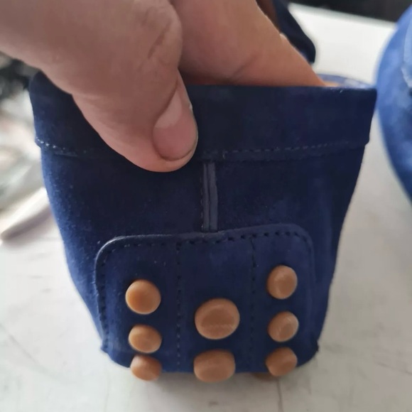 Gucci Men's Blue Suede Driver Loafers Size 12 US - Picture 8 of 11